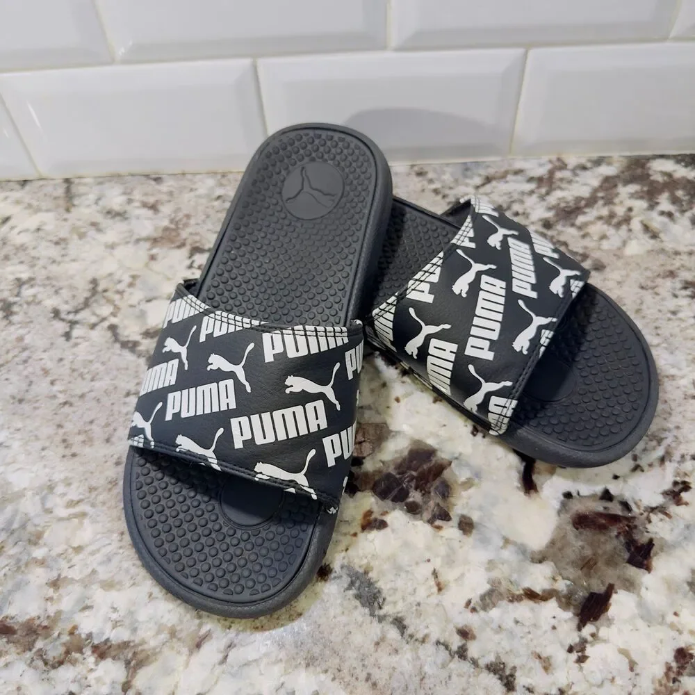 Puma Cool Cat Bold Boys' Slide Sandal Black